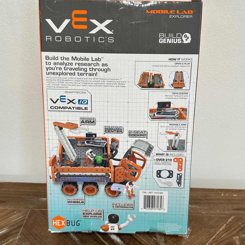 NEW Hexbug VEX Robotics Mobile Lab Explorer Construction Kit Space Toy STEM - Picture 6 of 9